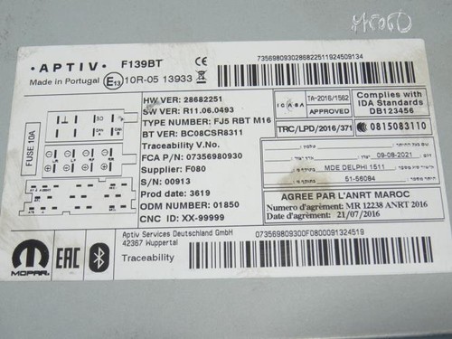 Autoradio originale fiat panda - autoradio,